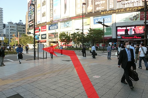 秋葉原駅 バスのりば（東口交通広場内）の行程写真03